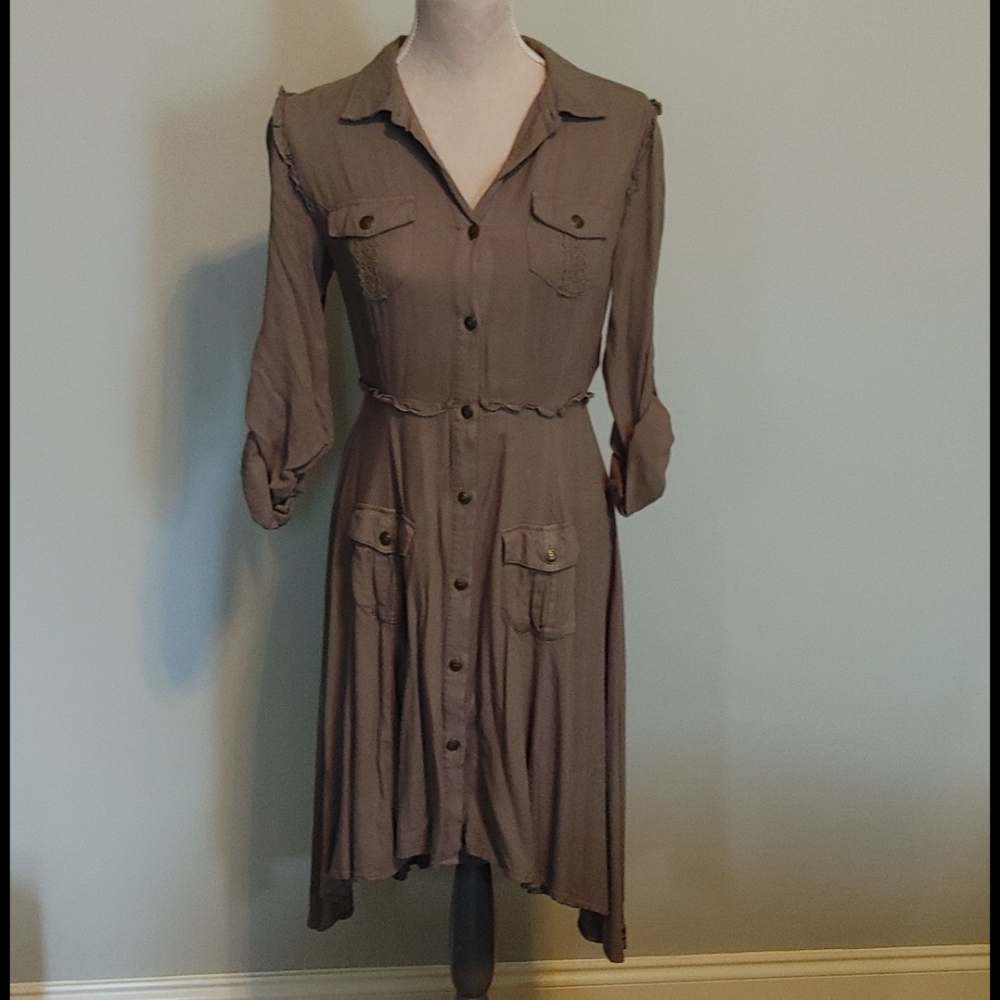 Matilda Jane Tree canopy olive dress